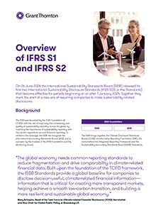 Overview of IFRS S1 and IFRS S2