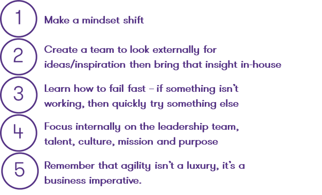 Five steps to business agility