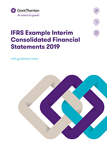 Example interim financial statements 2019 cover