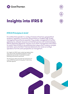 IFRS 8 Principles in brief