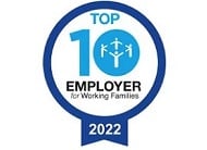 Working Families 2022 Top 10 Employer for Working Families