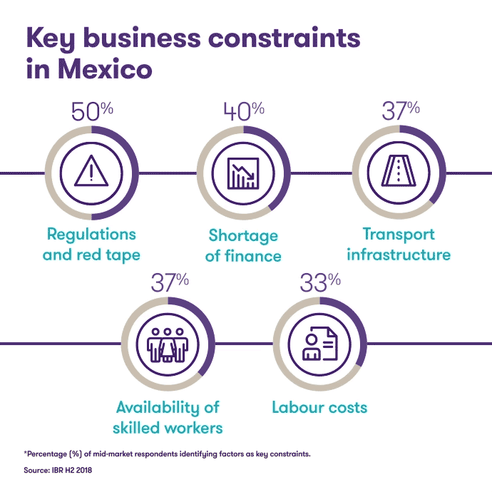 Key business constraints in Mexico